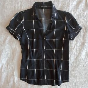 Black & White Button up Blouse